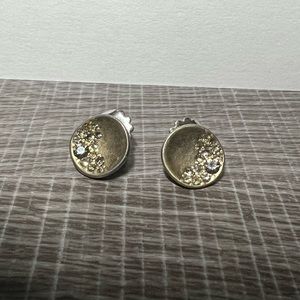 Lia Sophia larger gold stud earrings